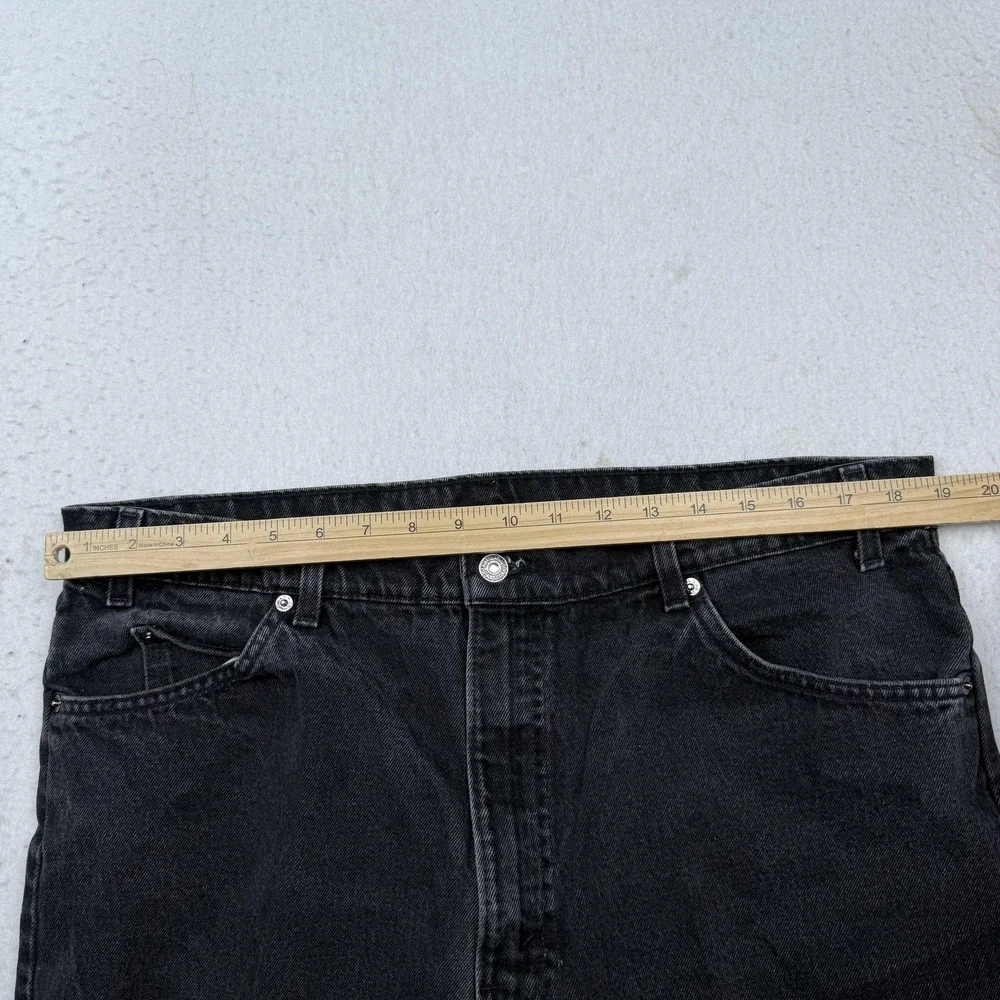 Vintage Levis 550 Jeans Mens 40x30 Black Relaxed Tapered Leg Denim Made USA 90s